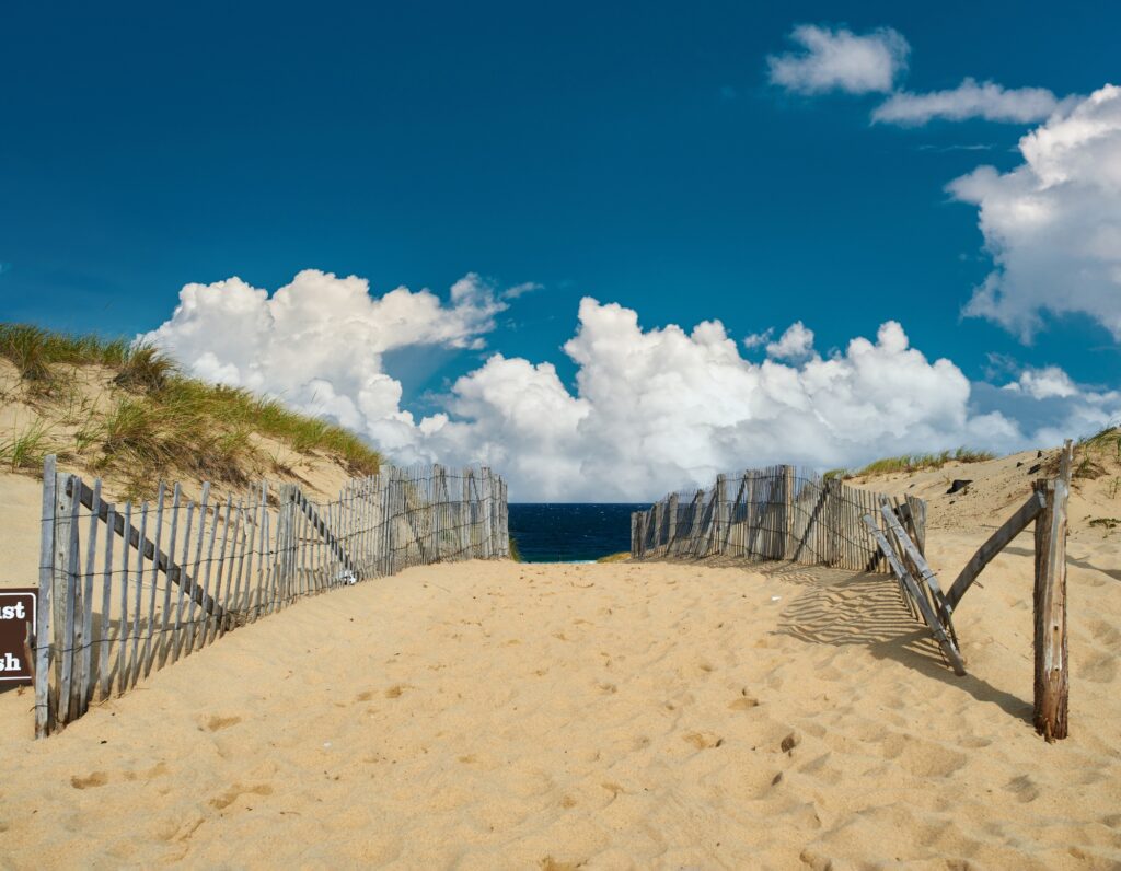 Path way to the beach at Cape Cod